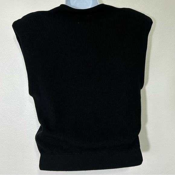Ellison Collection Womens Size Small Black Mock Neck Sweater Top - Picture 4 of 9
